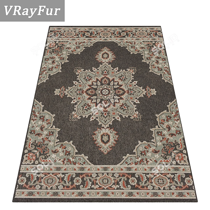 High-Quality Carpet Set 3D model image 2