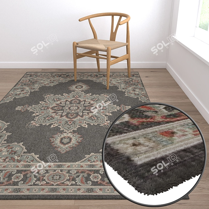 High-Quality Carpet Set 3D model image 5