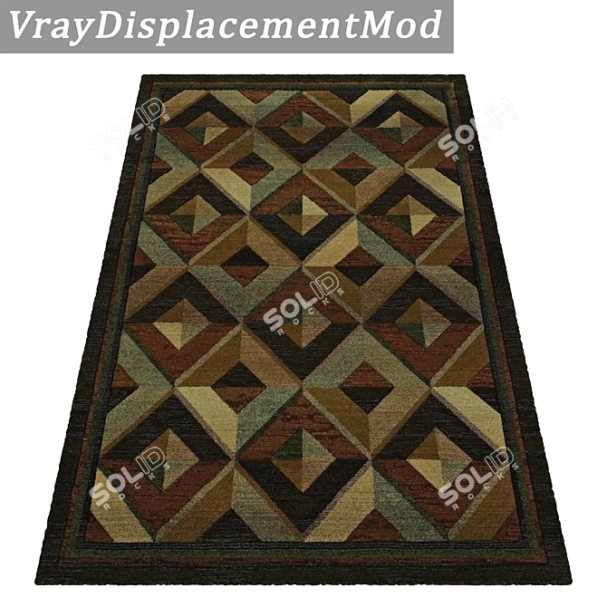 Luxury Carpet Set with High-Quality Textures 3D model image 3