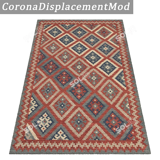 Luxury Carpet Set with High-Quality Textures 3D model image 4