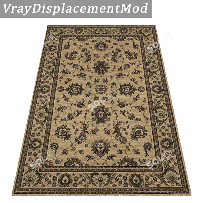 Title: Luxury Carpet Set | High-Quality Textures 3D model image 3