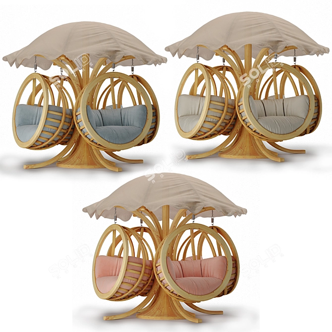 Fungi Hangout Seats 3D model image 1