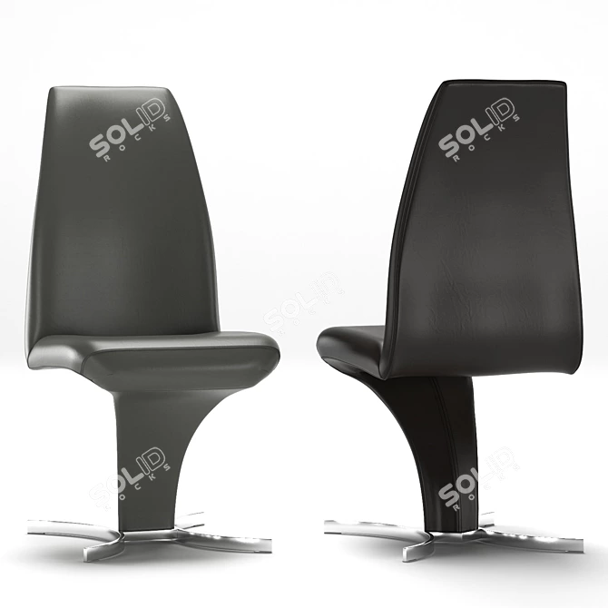 Luxury Betty Dining Chair - Italian Style & Modern Design 3D model image 4