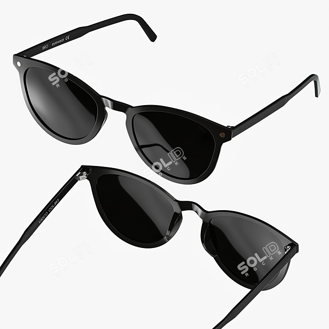 Stylish Shades: 145mm x 140mm 3D model image 2