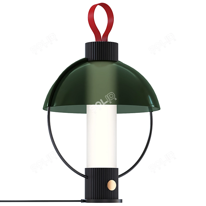 Moun: Modern Outdoor Lantern 3D model image 1
