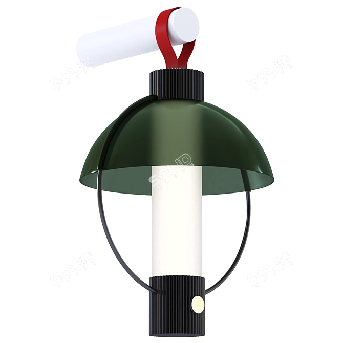 Moun: Modern Outdoor Lantern 3D model image 2