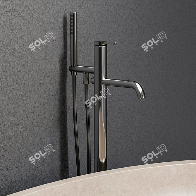 Elegant Epoque Bathtub by Antonio Lupi 3D model image 4