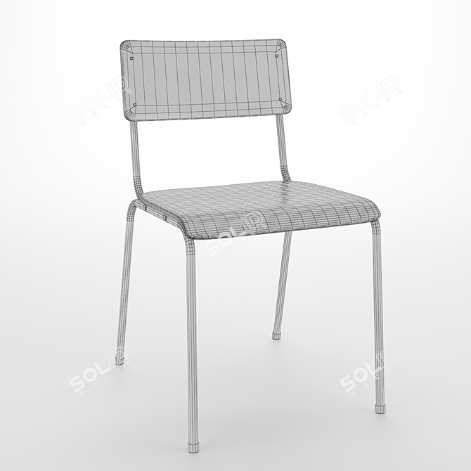 Cultural Comfort: Ethnic Dining Chair Set 3D model image 3