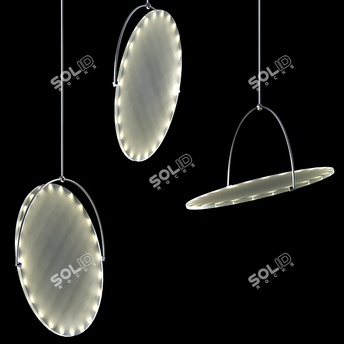 Infinity Illusion Pendant Light 3D model image 2