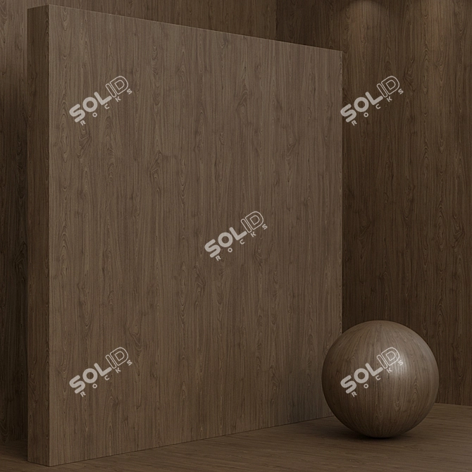 Seamless Birch Wood Set 98 3D model image 5