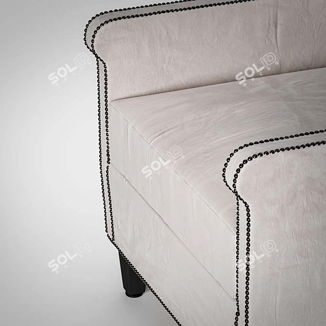 Vinovo Armchair: Stylish, Comfortable, and Durable 3D model image 4