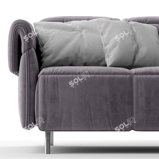 Natuzzi Seagull Fabric Sofa: 3ds Max + Vray 3D model image 2