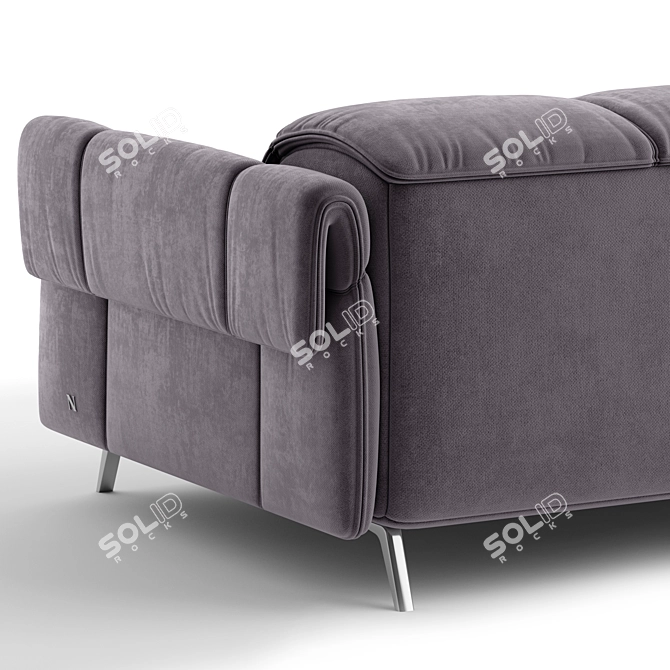 Natuzzi Seagull Fabric Sofa: 3ds Max + Vray 3D model image 3