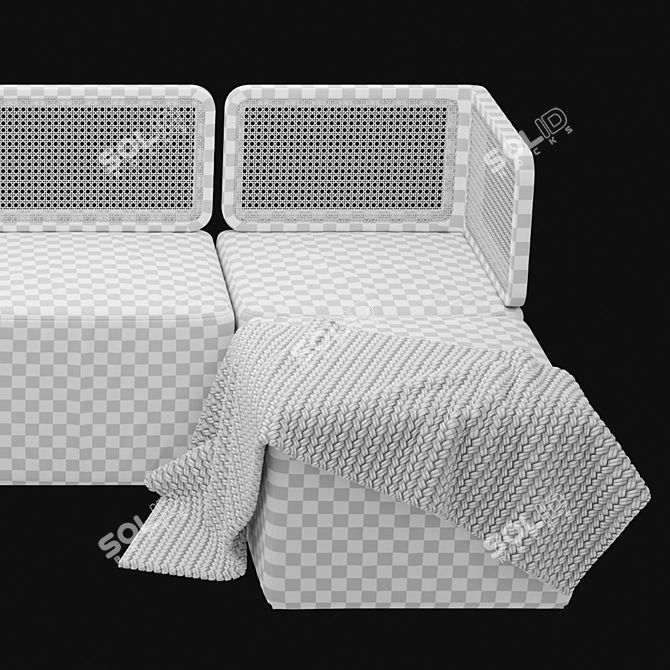 Rudisha Reconfigurable Sofa Set 3D model image 4