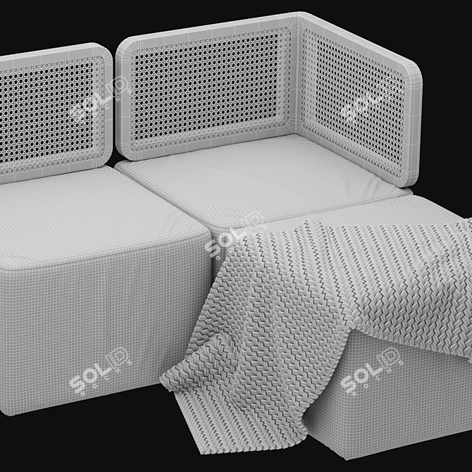 Rudisha Reconfigurable Sofa Set 3D model image 5