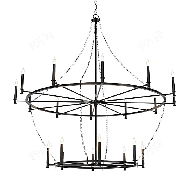 Modern Chandelier Collection 3D model image 3