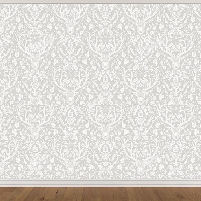 Seamless Wallpaper Set - 3 Colors 3D model image 3