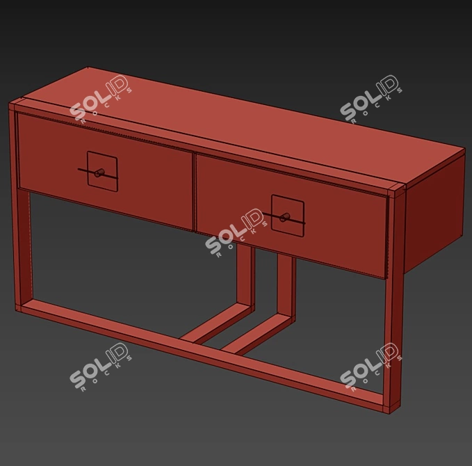 Osaka Modern Console Table 3D model image 4