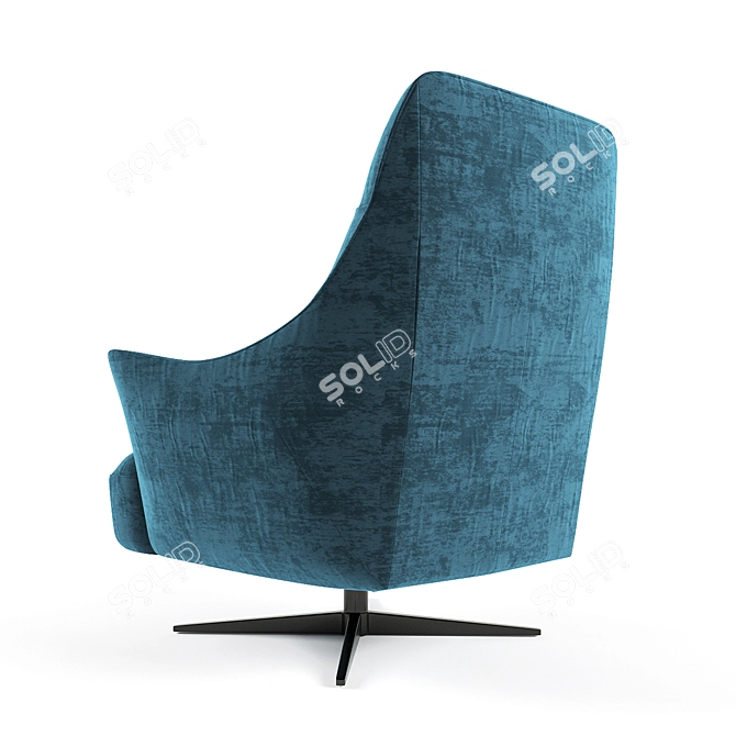 Natuzzi Calma Armchair: Modern Elegance 3D model image 2