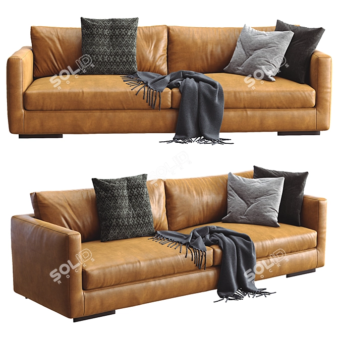 Modern Flexform Magnum Sofa 3D model image 1