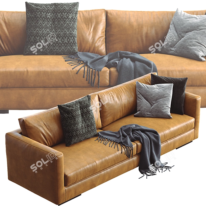 Modern Flexform Magnum Sofa 3D model image 3