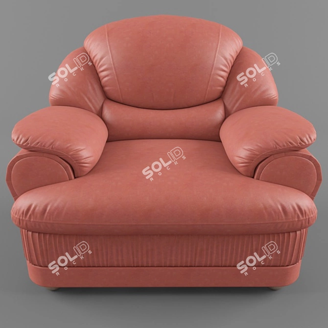 Luxury Baron Armchair 3D model image 3