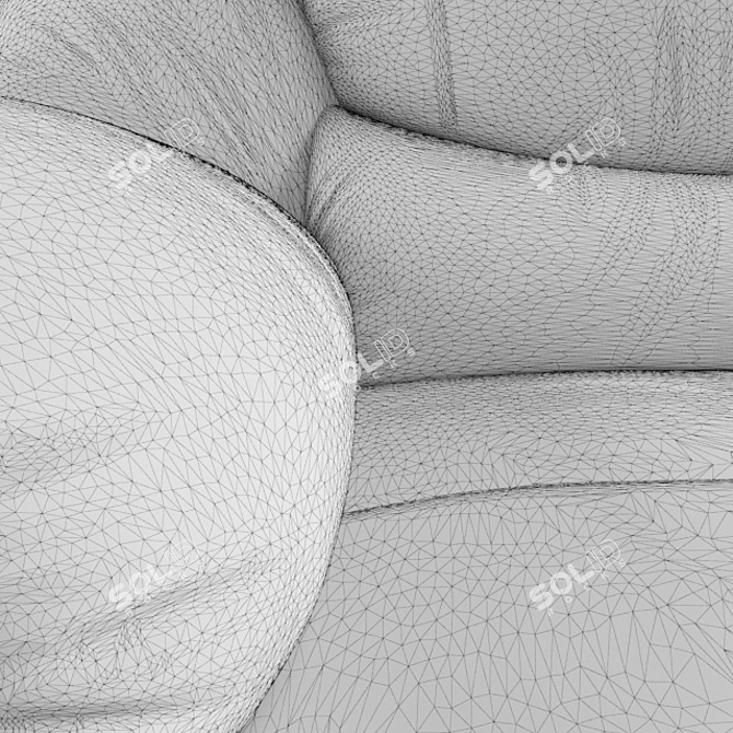 Luxury Baron Armchair 3D model image 5