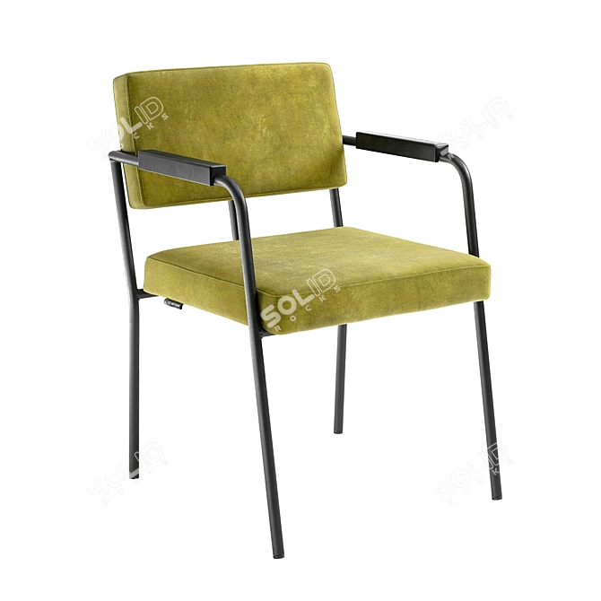 Modern Monday Dining Chair: Comfortable and Stylish 3D model image 1