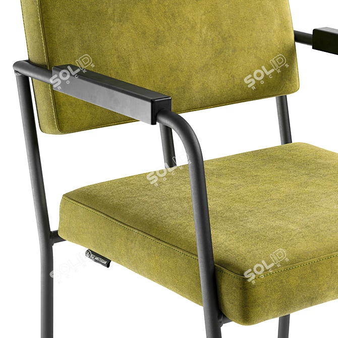 Modern Monday Dining Chair: Comfortable and Stylish 3D model image 2