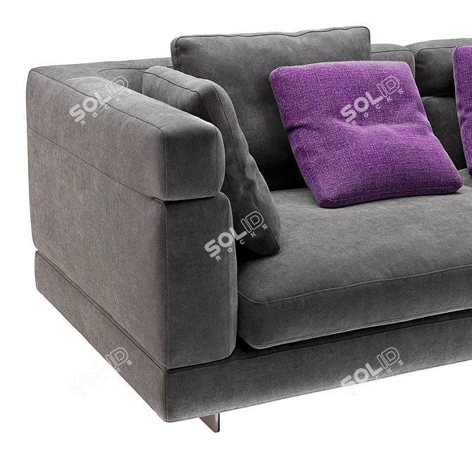 Minotti Alexander High-Quality Sofa 3D model image 3
