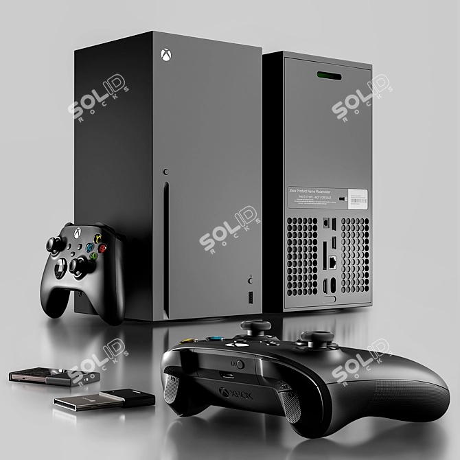 Next-Gen Gaming Powerhouse: Xbox Series X 3D model image 1