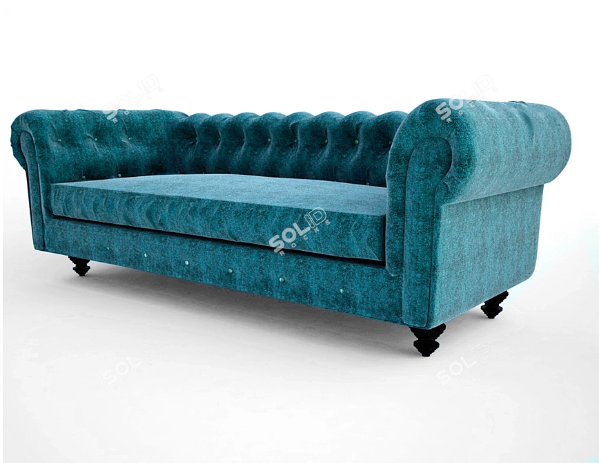 Archive Sofa with Textures 3D model image 5