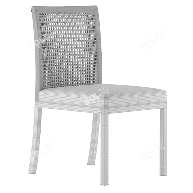 Nautical Outdoor Chair: Simple, Stylish, and Water Resistant 3D model image 3