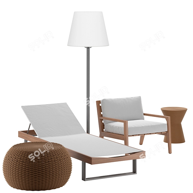 All-Weather Outdoor Set 3D model image 2