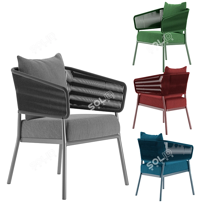 Elegant Soul Chair: Luan Del Savio / Saccaro 3D model image 1