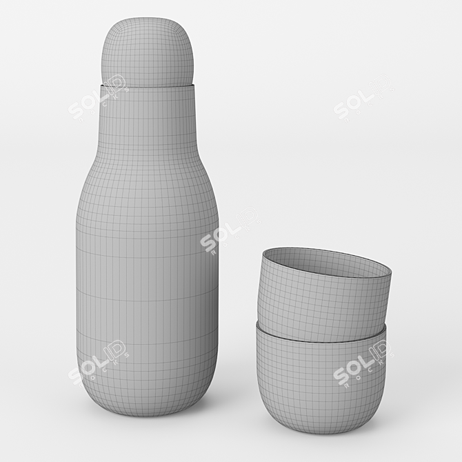 Elegant Muuto Corky Carafe Set 3D model image 2