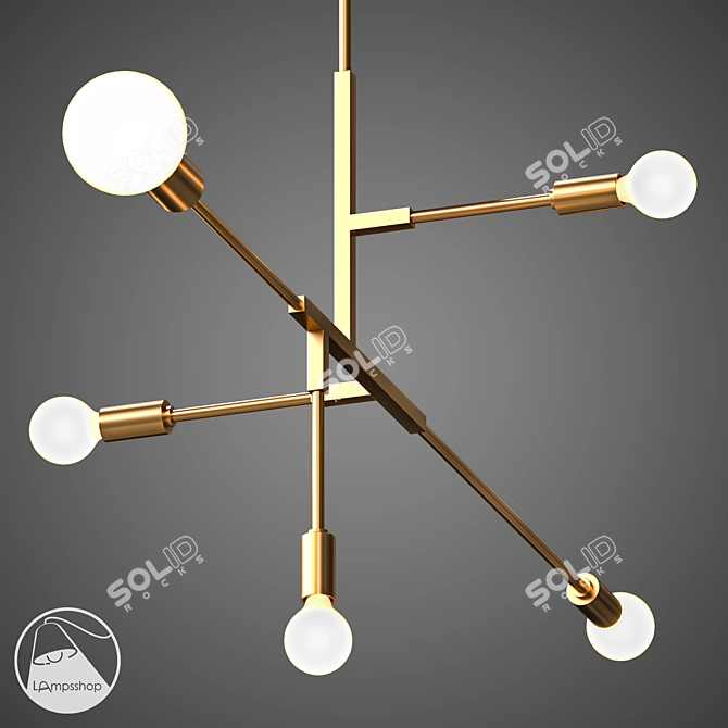 L1288 Maze Chandelier: Elegant Illumination for Any Space 3D model image 1