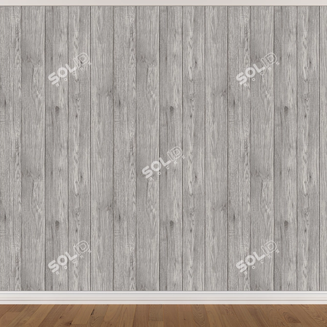 Seamless Wallpaper Set in 3 Colors 3D model image 4