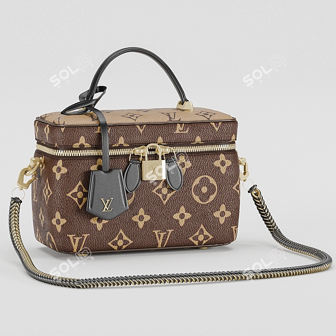 Luxurious Louis Vuitton Vanity PM: Timeless Elegance 3D model image 1