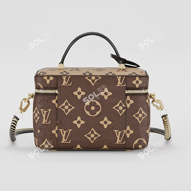 Luxurious Louis Vuitton Vanity PM: Timeless Elegance 3D model image 2