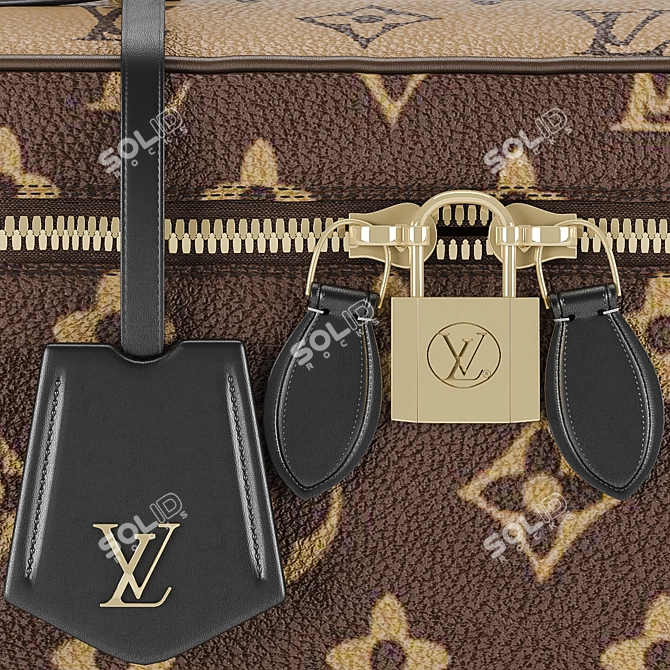 Luxurious Louis Vuitton Vanity PM: Timeless Elegance 3D model image 3