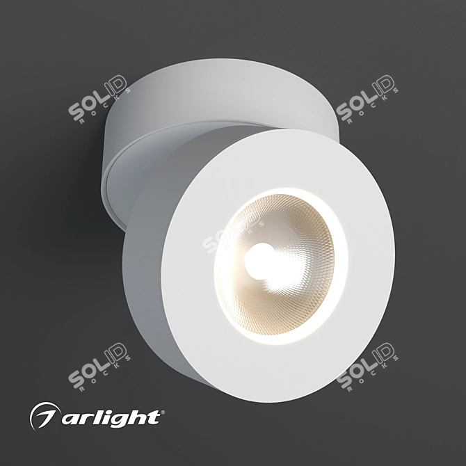 Adjustable Surface Mount Ceiling Lamp 3D model image 1