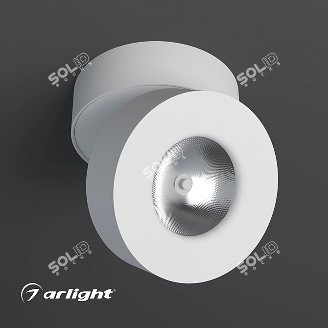 Adjustable Surface Mount Ceiling Lamp 3D model image 2