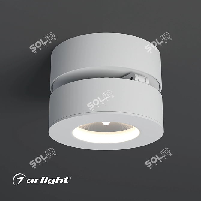 Adjustable Surface Mount Ceiling Lamp 3D model image 3