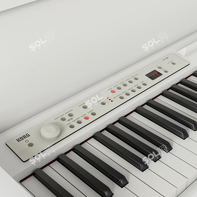 Korg LP-380: Compact Digital Piano 3D model image 3