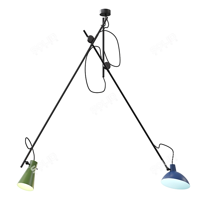  Danish Design Icon: VV Cinquanta Suspension 3D model image 3
