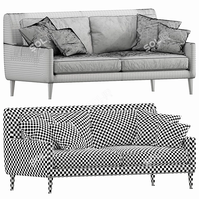 Luxury Chaise Lounge - Indera Weeknd 3D model image 4