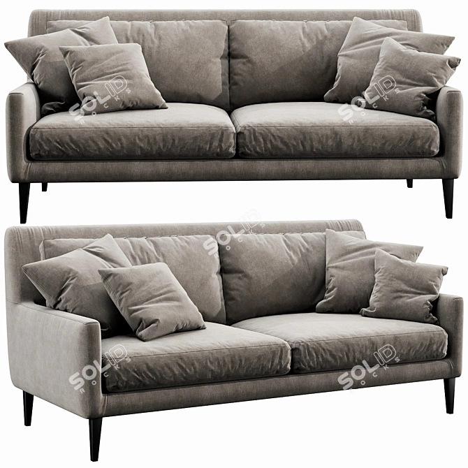 Luxury Chaise Lounge - Indera Weeknd 3D model image 5