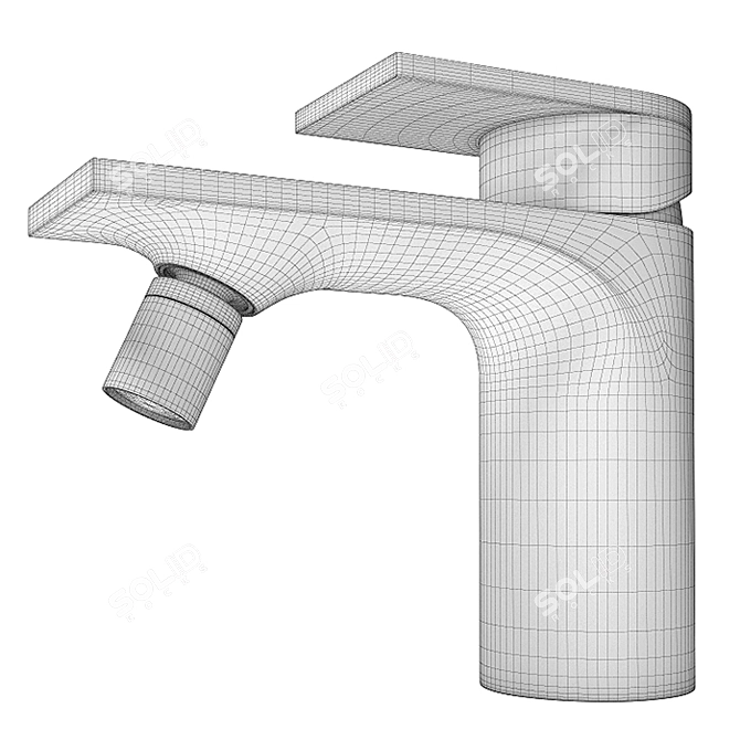 Modern Bidet Mixer: Treemme RAN (2220) 3D model image 3