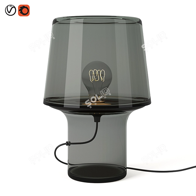 Muuto Cozy Grey Lamp 3D model image 1